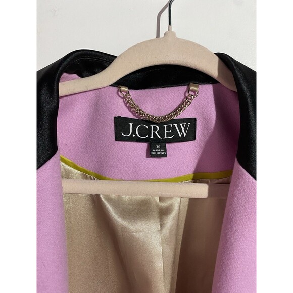 J Crew Coat 20/2X Alfie Pink Italian Cashmere Wool Mario Bellucci Classic Long - Picture 7 of 16